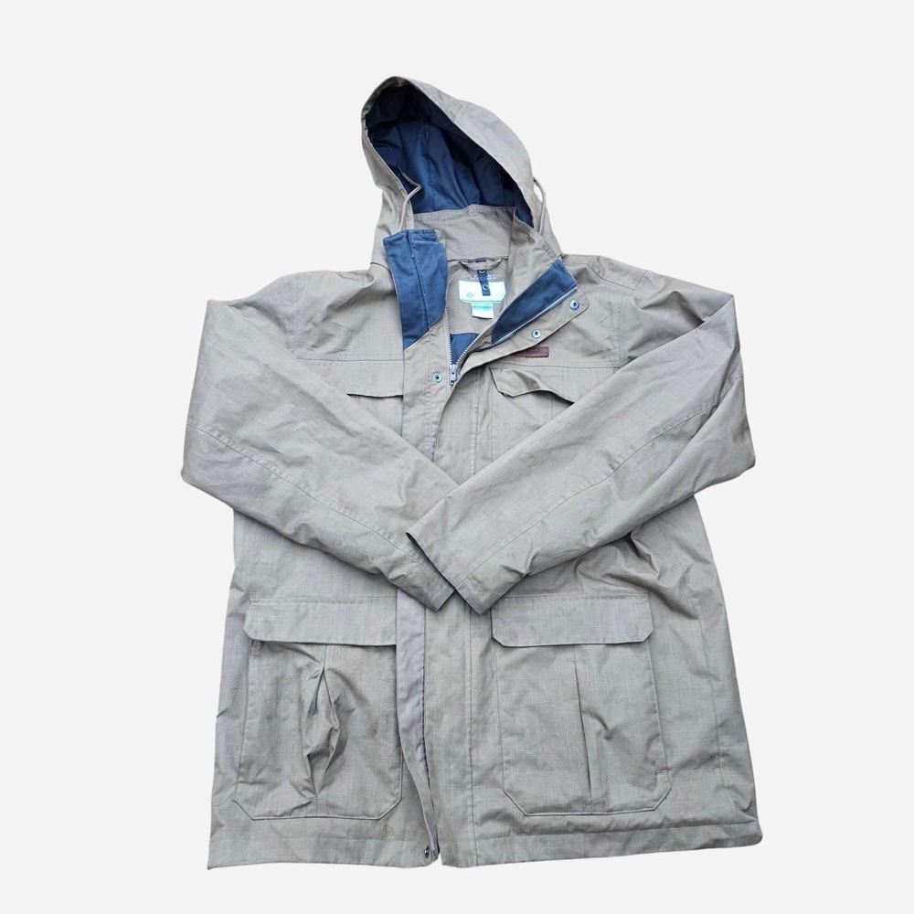 Columbia Sportswear Men's Waterproof Jacket Tan xl
